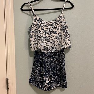 Blue Beachy Romper